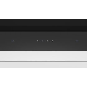 Siemens LJ67BAM60, iQ500, integrated design hood, 60 cm, clear glass printed black