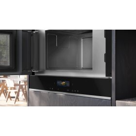 Siemens BF722L1B1, iQ700, Einbau-Mikrowelle, Schwarz, Edelstahl
