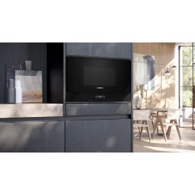 Siemens bf722r1b1, iQ700, built-in microwave, black, stainless steel