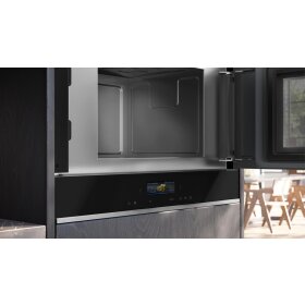 Siemens BF722R1B1, iQ700, Einbau-Mikrowelle, Schwarz, Edelstahl
