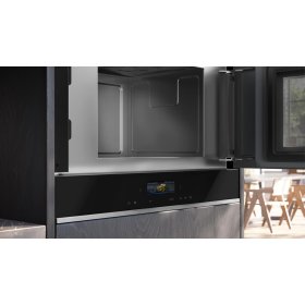Siemens bf722r1b1, iQ700, built-in microwave, black, stainless steel