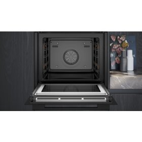 Siemens hm736g1b1, iQ700, built-in oven with microwave function, 60 x 60 cm, black, stainless steel