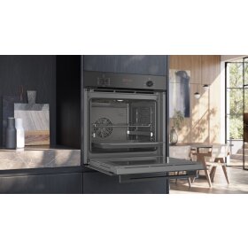 Siemens hb234a0b0, iQ300, built-in oven, 60 x 60 cm, black, stainless steel