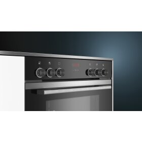Siemens hd214abs0, iQ300, built-in stove with steam support, 60 x 60 cm, stainless steel