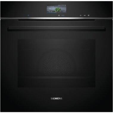 Siemens hr736g1b1, iQ700, built-in oven with steam support, 60 x 60 cm, black, stainless steel