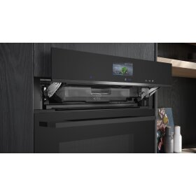 Siemens hr736g1b1, iQ700, built-in oven with steam support, 60 x 60 cm, black, stainless steel
