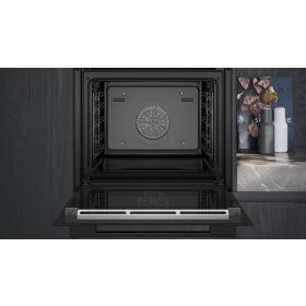 Siemens hr736g1b1, iQ700, built-in oven with steam support, 60 x 60 cm, black, stainless steel