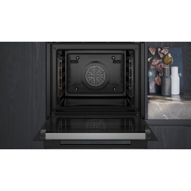Siemens hr776g1b1, iQ700, built-in oven with steam support, 60 x 60 cm, black, stainless steel