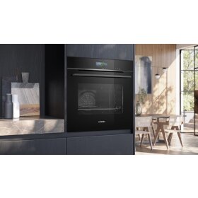 Siemens HR776G1B1, iQ700, Einbau-Backofen mit Dampfunterstützung, 60 x 60 cm, Schwarz, Edelstahl