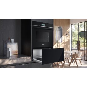 Siemens BI710D1B1, iQ700, Wärmeschublade, 60 x 29 cm, Schwarz, Edelstahl