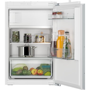 Siemens KI22L2FE1, iQ100, Einbau-Kühlschrank mit Gefrierfach, 88 x 56 cm, Flachscharnier