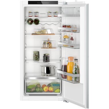 Siemens ki41radd1, iQ500, built-in refrigerator, 122.5 x 56 cm, flat hinge with soft-close drawer