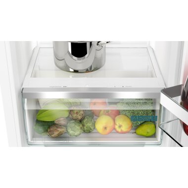 Siemens ki42ladd1, iQ500, built-in refrigerator with freezer compartment, 122.5 x 56 cm, flat hinge with soft-close drawer