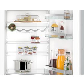 Siemens ki42ladd1, iQ500, built-in refrigerator with freezer compartment, 122.5 x 56 cm, flat hinge with soft-close drawer