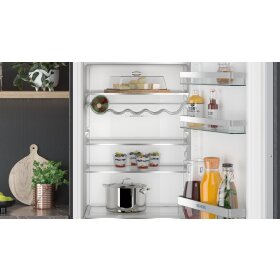 Siemens ki42lvfe0, iQ300, Built-in refrigerator with freezer compartment, 122.5 x 56 cm, flat hinge