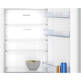 Constructa CK242NSE0, built-in refrigerator with freezer compartment, 122.5 x 56 cm, drag hinge