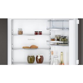 neff ki7862fe0, n 50, built-in fridge-freezer with bottom freezer compartment, 177.2 x 54.1 cm, flat hinge