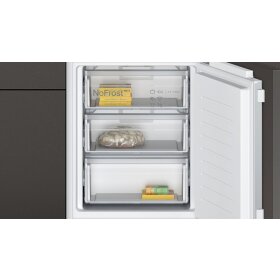 neff ki7862fe0, n 50, built-in fridge-freezer with bottom freezer compartment, 177.2 x 54.1 cm, flat hinge