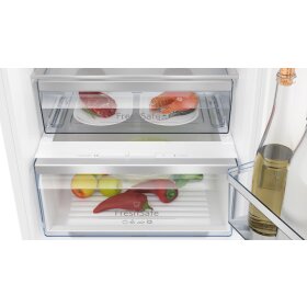 neff ki7862fe0, n 50, built-in fridge-freezer with bottom freezer compartment, 177.2 x 54.1 cm, flat hinge