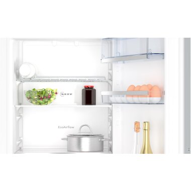 neff ki7863dd0, n 70, built-in fridge-freezer with bottom freezer compartment, 177.2 x 55.8 cm, flat hinge with soft-close drawer