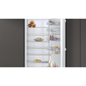 neff ki8816de1, n 90, refrigerator, 177.5 x 56 cm, flat hinge with soft closing drawer