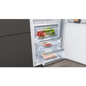 neff ki8816de1, n 90, refrigerator, 177.5 x 56 cm, flat hinge with soft closing drawer