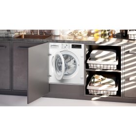 Neff w6441x1, built-in washing machine, front loader, 8 kg, 1400 rpm.