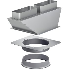 Gaggenau AD704050, Adapterrohrstück, rund-flach