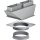 Gaggenau AD704050, Adapterrohrstück, rund-flach