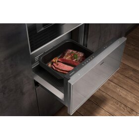 Gaggenau WS462112, Serie 400, Wärmeschublade, 60 x 29 cm, Edelstahl-hinterlegte Vollglastür