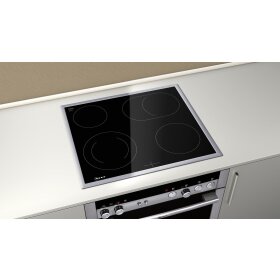 neff m16srf0l0, n 50, electric hob, 60 cm, oven-controlled, black, with frame on top