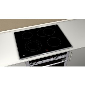 Neff M17SRF0L0, N 50, electric hob, 70 cm, stove-controlled, black, with frame