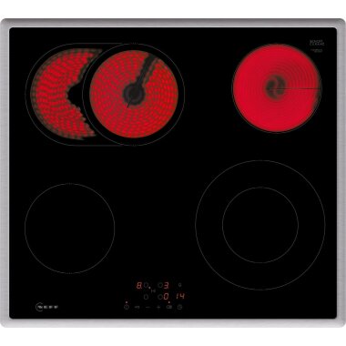 Neff T16SBN1L0, N 50, electric hob, 60 cm, black, with frame