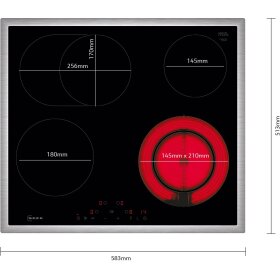 Neff T16SDF9L0, N 70, Elektrokochfeld, 60 cm, Mit Rahmen aufliegend