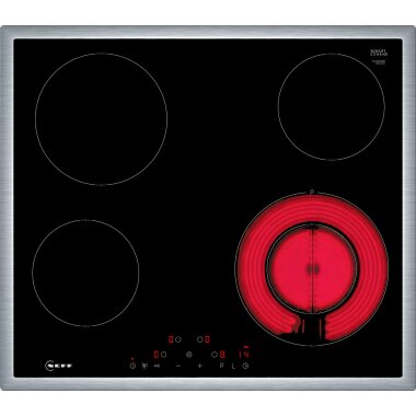 Neff T16SDF9R0, N 70, electric hob, 60 cm, black, with frame