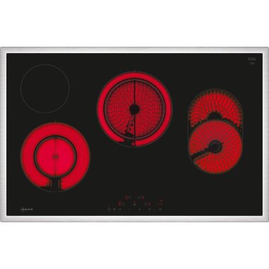 Neff T18SDH9L0, N 70, Elektrokochfeld, 80 cm, Mit Rahmen aufliegend