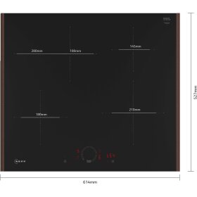 Neff T56YHF1C0, N 70, induction hob, 60 cm, Flex Design