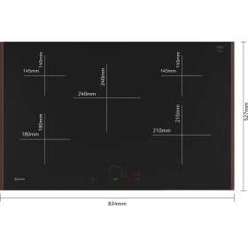 Neff T58YHV4C0, N 70, induction hob, 80 cm, Flex Design