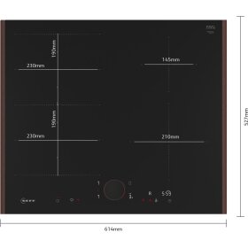 Neff T66YYE4C0, N 90, induction hob, 60 cm, Flex Design