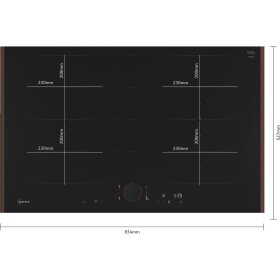 Neff T68YYY4C0, N 90, induction hob, 80 cm, Flex Design