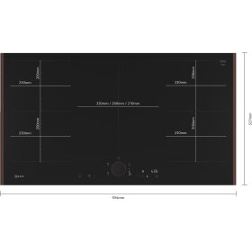 Neff T69YYV4C0, N 90, induction hob, 90 cm, Flex Design