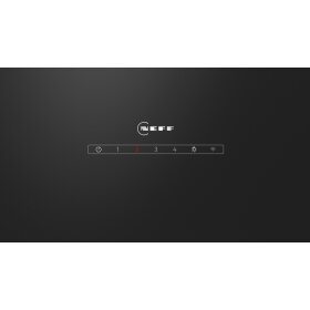 Neff D65JFN1S0, N 50, Umluft-Wandhaube, 60 cm, Klarglas schwarz bedruckt, Schwarz