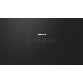 Neff D83IDK1S0, N 30, Wandesse, 80 cm, Klarglas schwarz bedruckt, Schwarz