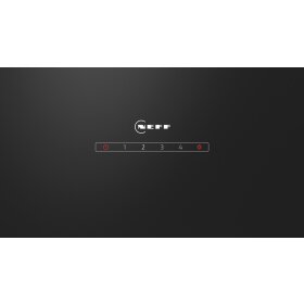 Neff D83IDK1S0, N 30, Wandesse, 80 cm, Klarglas schwarz bedruckt, Schwarz