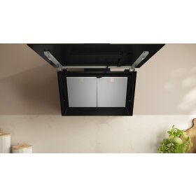 Neff D88IAN2S0, N 70, Wandesse, 80 cm, Klarglas schwarz bedruckt, Schwarz