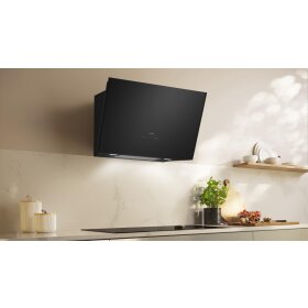 Neff D88IAN2S0, N 70, Wandesse, 80 cm, Klarglas schwarz bedruckt, Schwarz