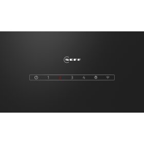 Neff D88IAN2S0, N 70, wall panel, 80 cm, clear glass printed black