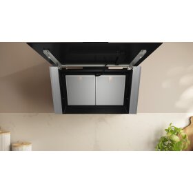 Neff D98IPT2S0, N 90, Wandesse, 90 cm, Klarglas schwarz bedruckt, Schwarz