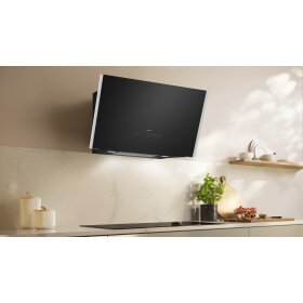 Neff D98IPT2S0, N 90, Wandesse, 90 cm, Klarglas schwarz bedruckt, Schwarz