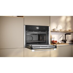 Neff C24MS31N0, N 90, compact oven with microwave, 60 x 45 cm, stainless steel